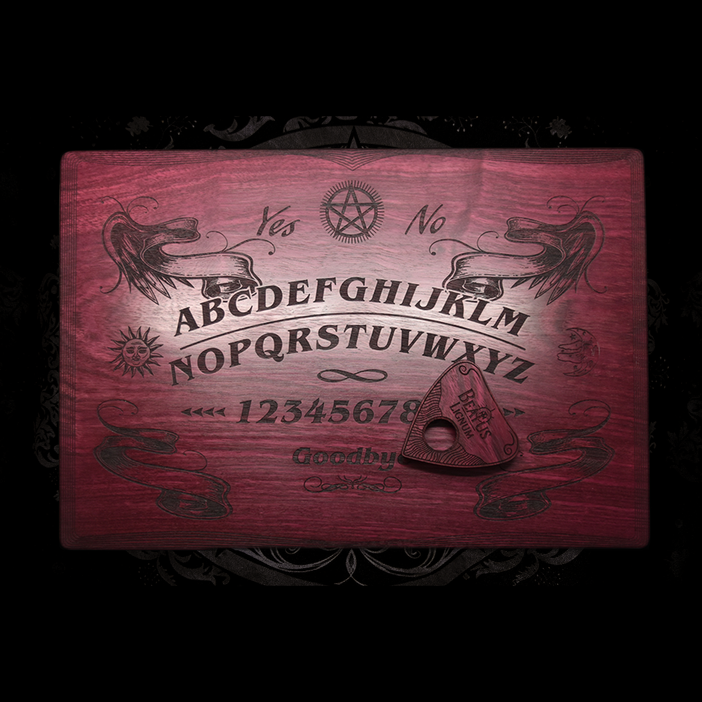 Ouija Board - Beatus Lignum Purple Heart Book Model