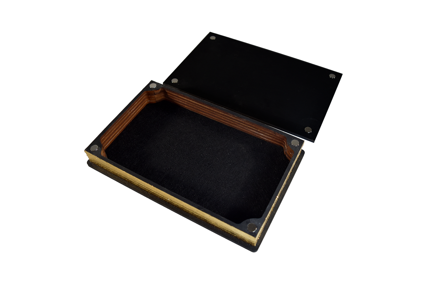 Coffret livre doré crâne