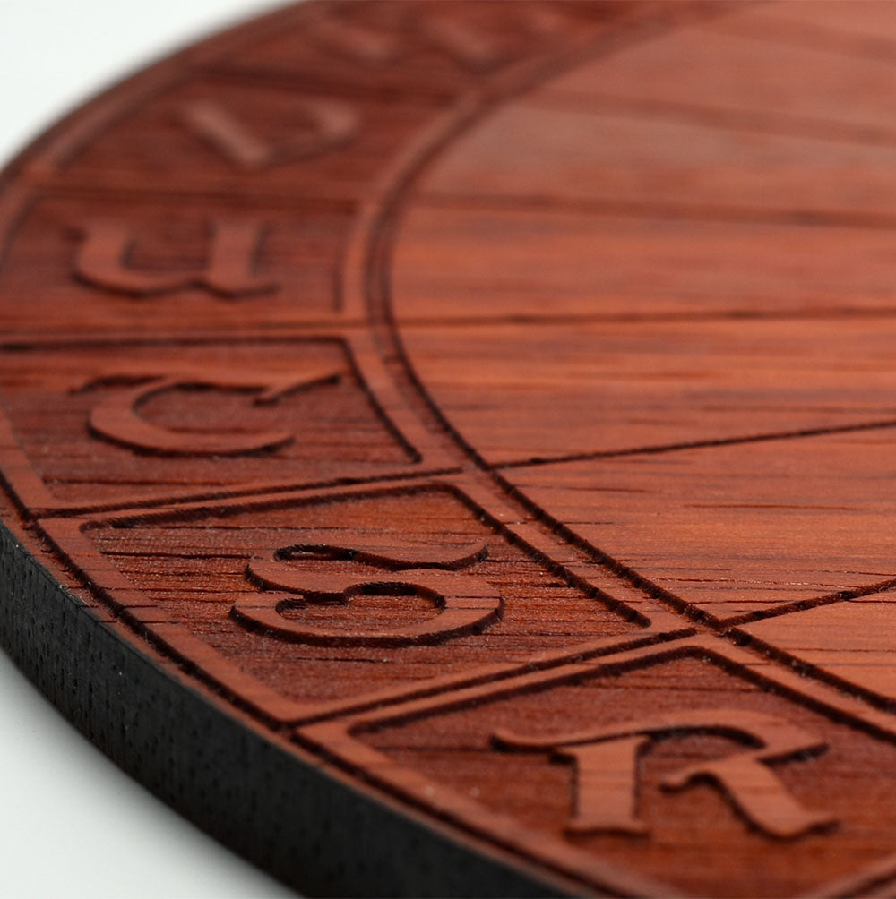 Planche de radiesthésie pendule Beatus Lignum 