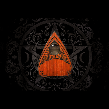 Ouija Board - Beatus Lignum Elegant Wood in PADAUK- Hand Burned