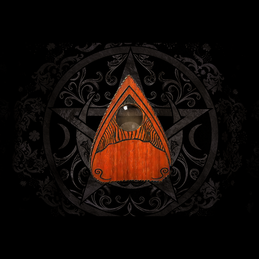 Planche Ouija - Beatus Lignum, bois élégant en padouk - Brûlée à la main