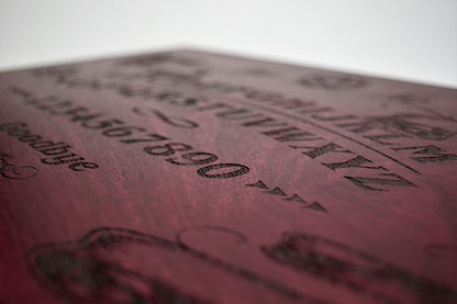 Ouija Board - Beatus Lignum Purple Heart Book Model
