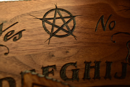 Ouija Board - Beatus Lignum Elegant Wood - Hand Burned